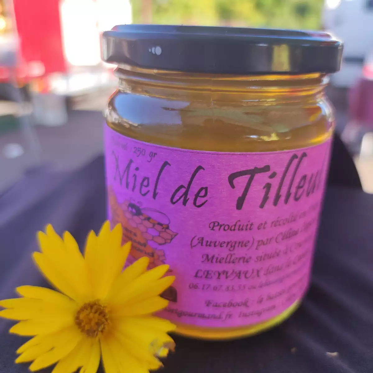 Miel de tilleul du Cantal 250 gr