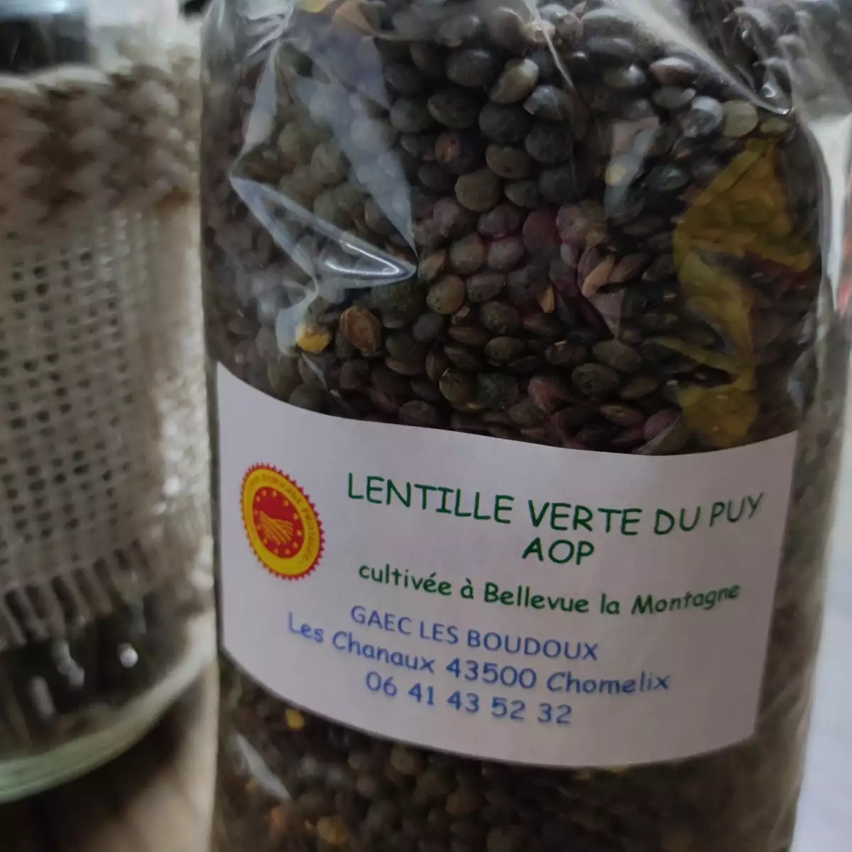 Lentilles vertes BIO du Puy 500 gr