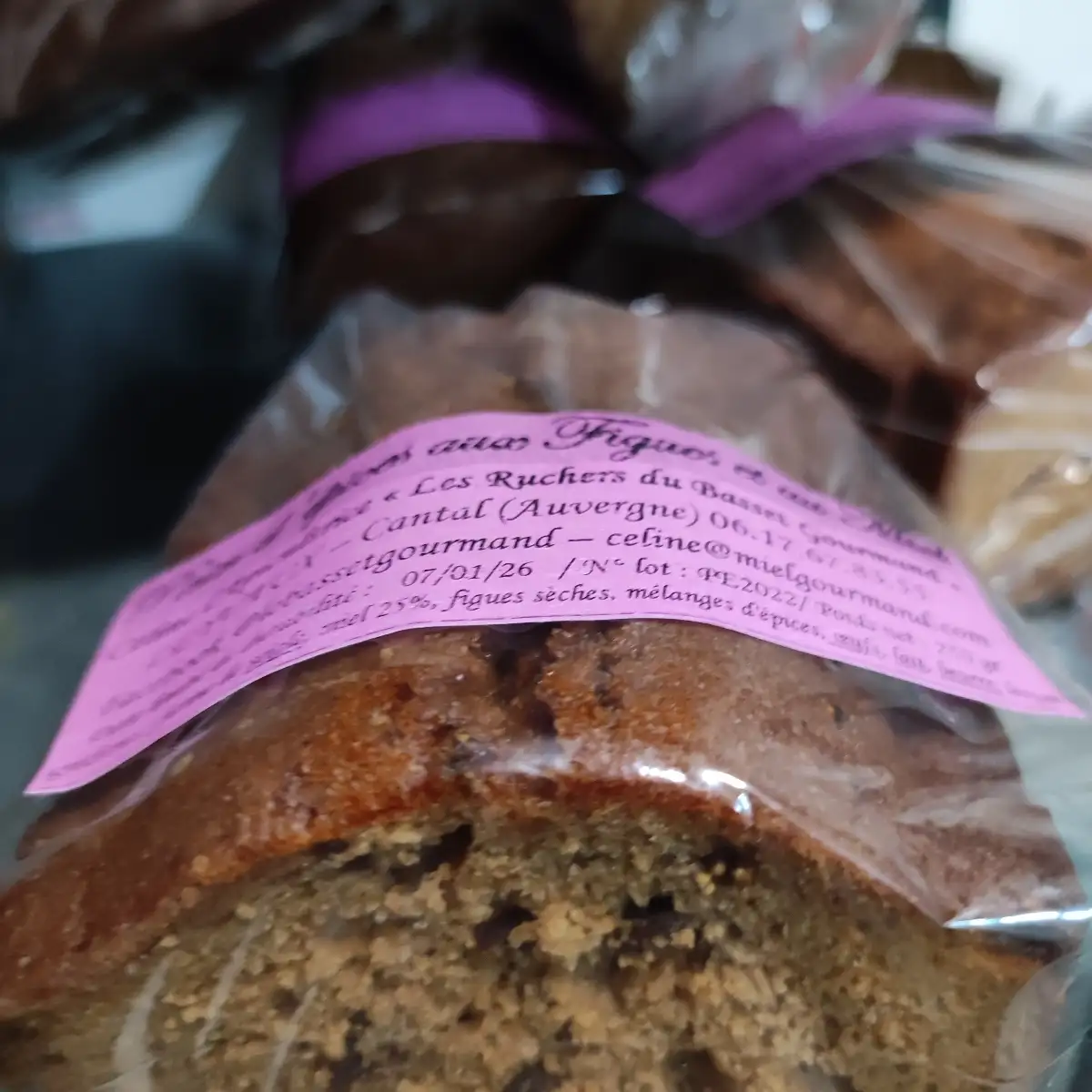 Pain d'épices au miel tranché 250 gr