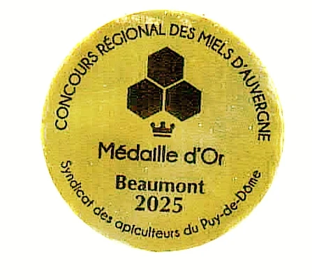 Miel crémeux 500 gr MÉDAILLE D'OR CONCOURS MIELS D'AUVERGNE