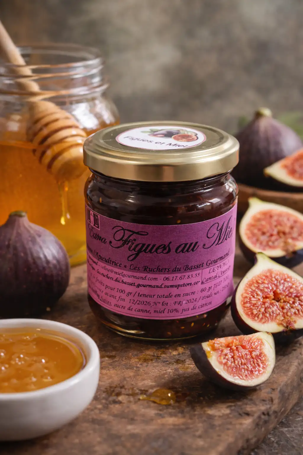 Confiture de figues au miel 250gr