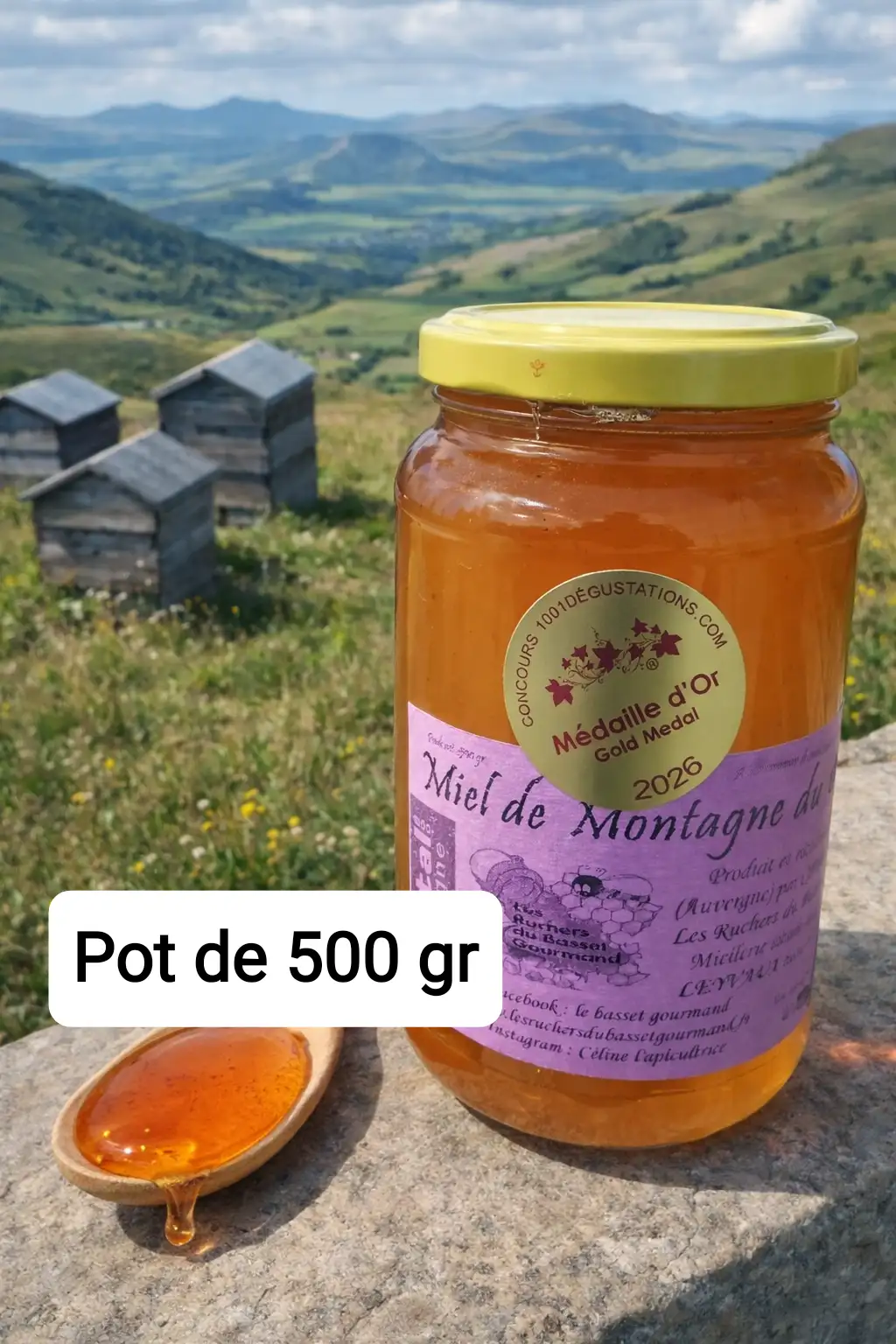 Miel de montagne 500gr