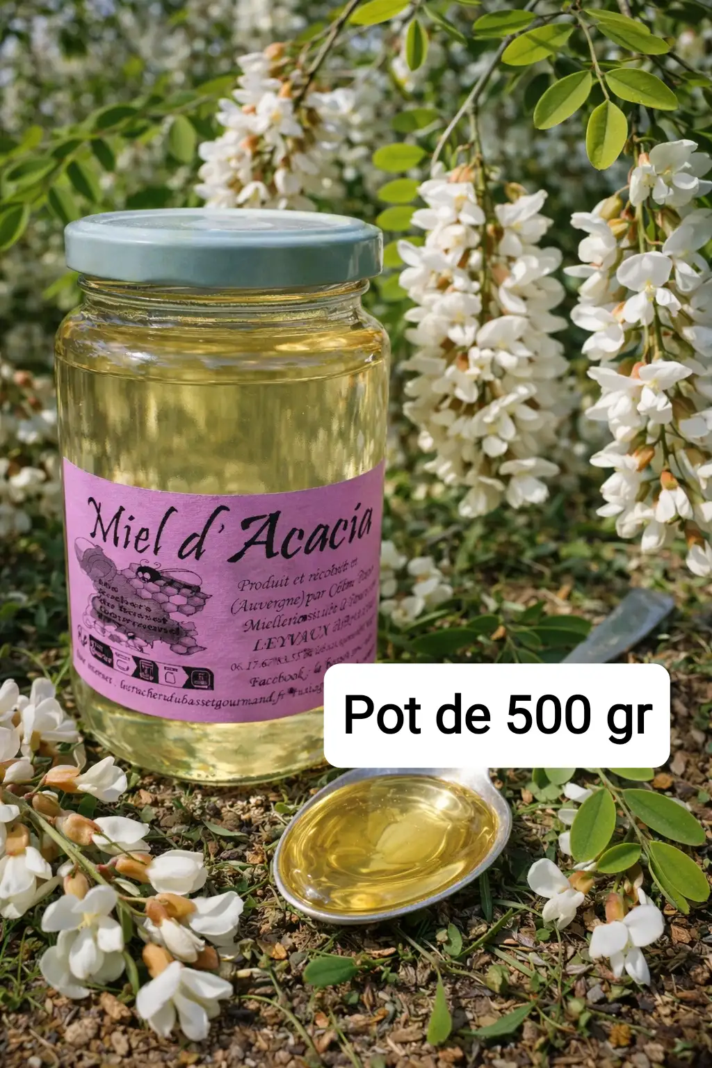 Miel d'acacia 500gr