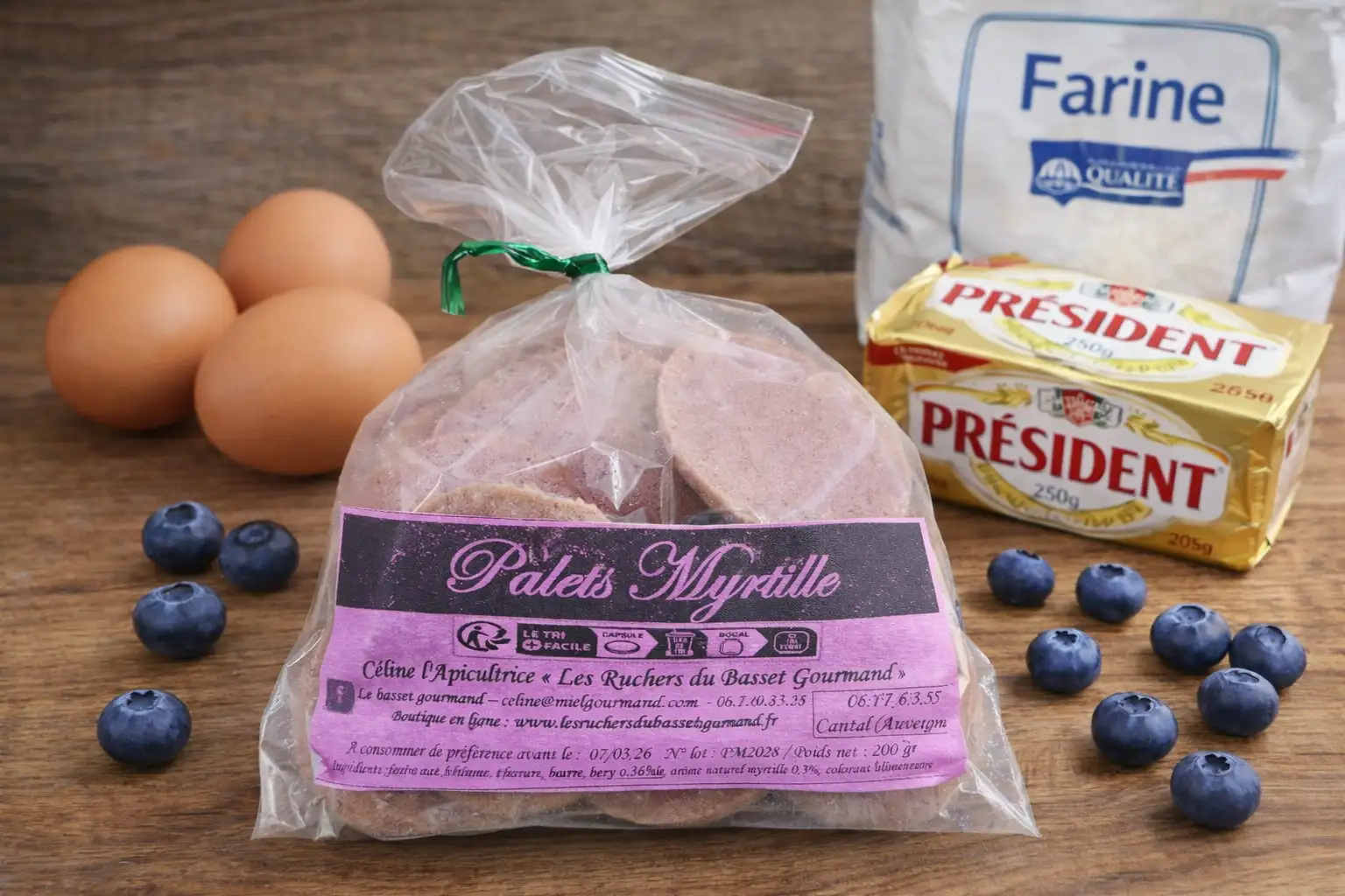 Palets pur beurre MYRTILLES