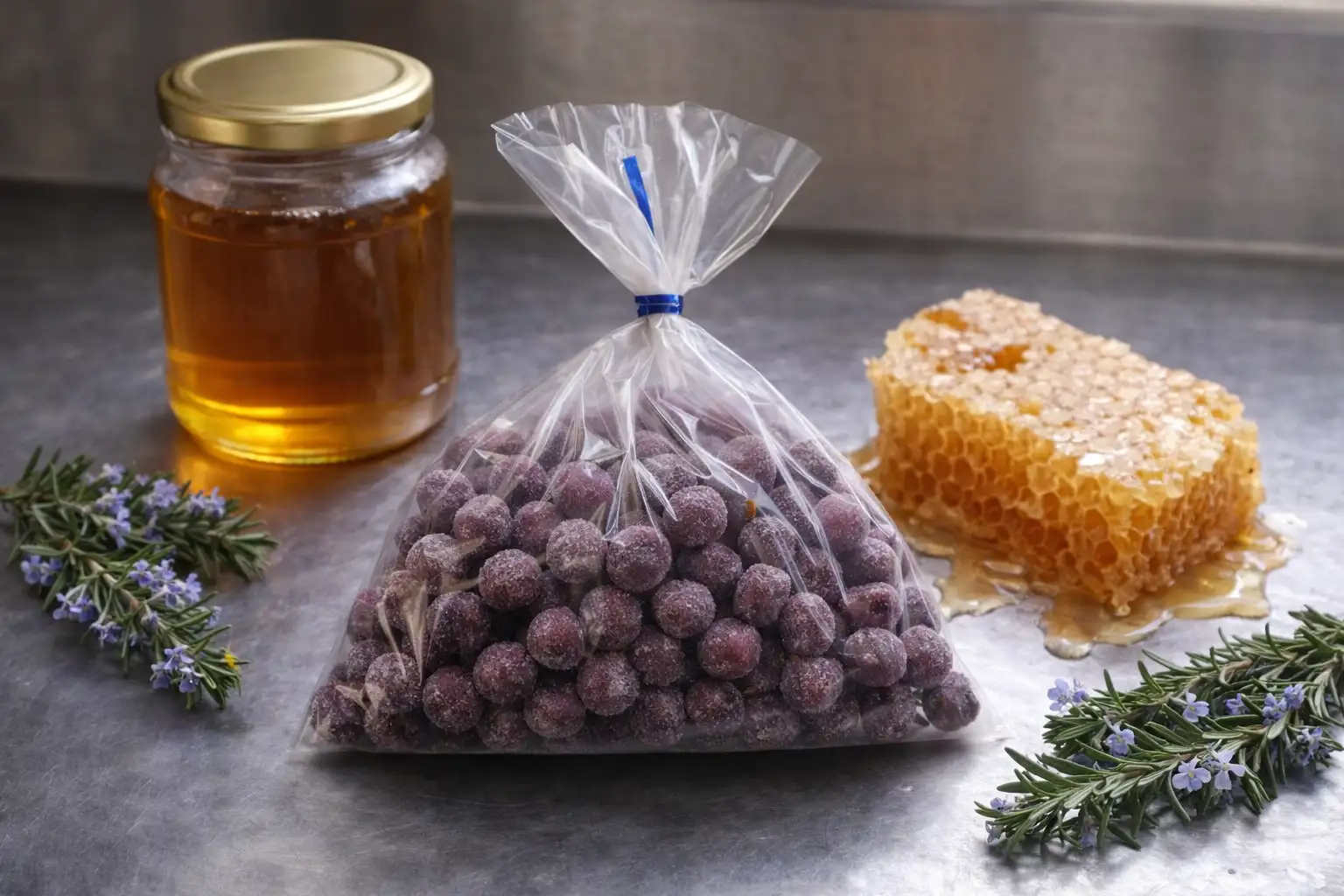 Bonbons billes Miel et ROMARIN 200 gr